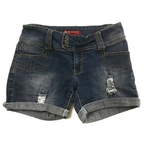 RED RIVET‎ JEAN SHORTS